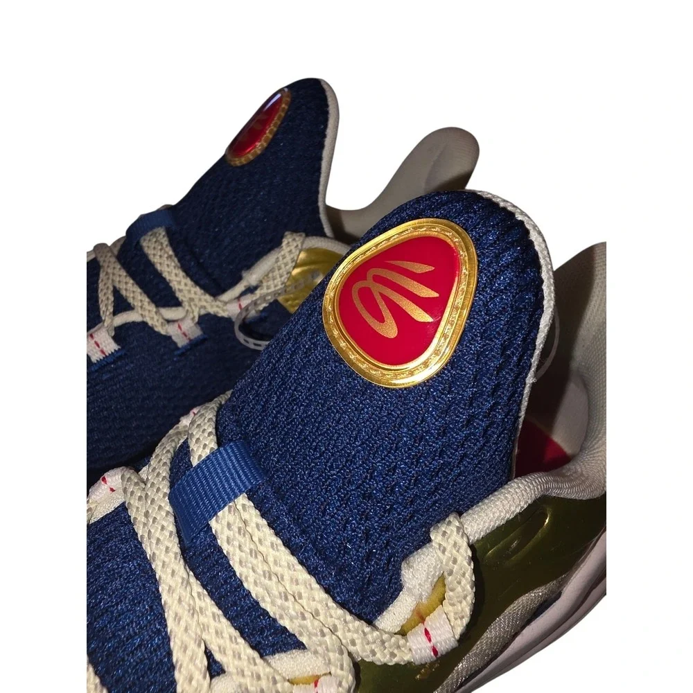 Under Armour Curry Flow Basketball Shoes Blue Gold Men's 6 / Youth 6.5Y NEW